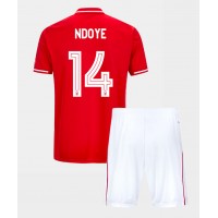 Otroški Nogometni dresi Nottingham Forest Dan Ndoye #14 Domači 2025-26 Kratek Rokav (+ Kratke hlače)